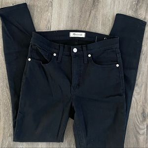 Madewell Black denim skinny jeans